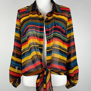 Mine Tops Button Down $8 Sz L Excellent C.